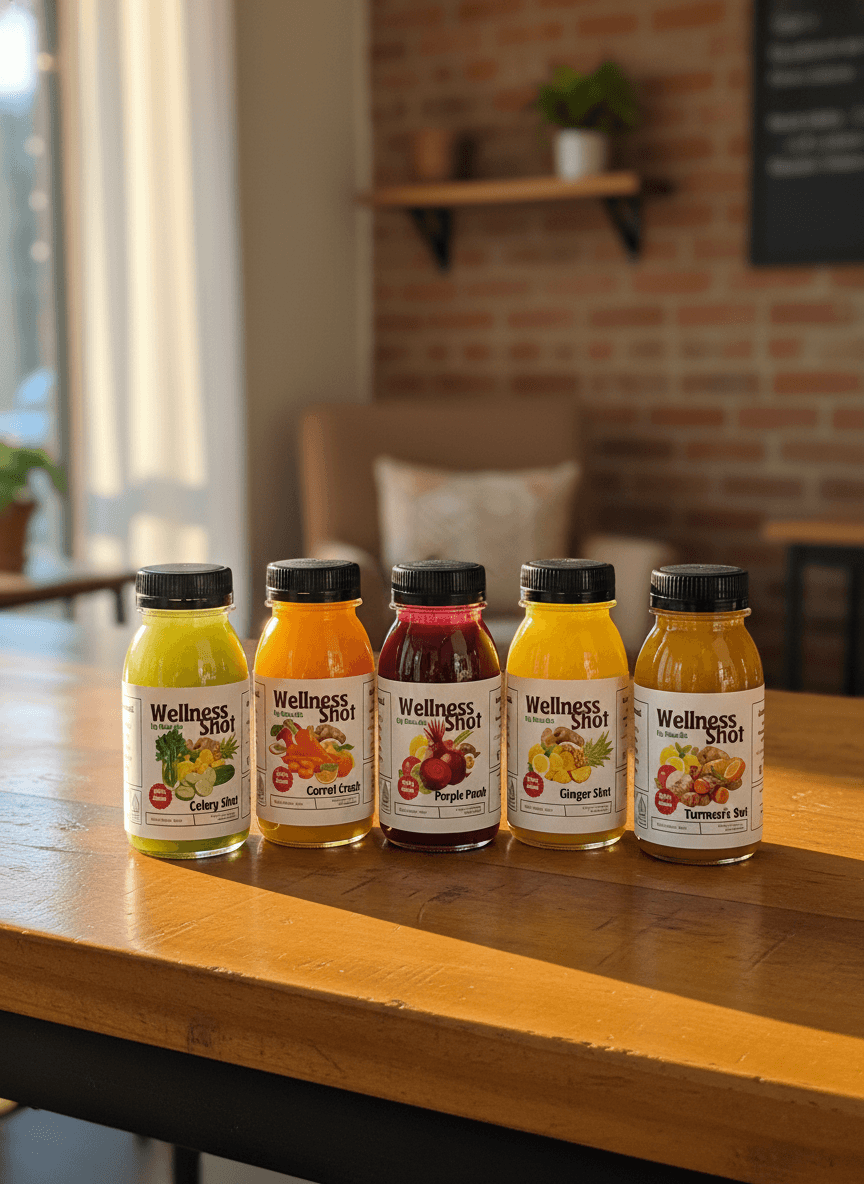 Fresh Wellness Shot Ingredients and Vitality